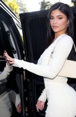 KYLIE JENNER Leaves Waldorf Astoria Hotel in Beverly Hills 02/08/2020