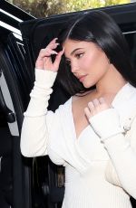 KYLIE JENNER Leaves Waldorf Astoria Hotel in Beverly Hills 02/08/2020