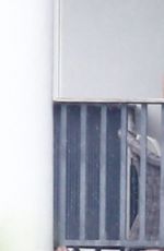 LADY GAGA at Balcony on Her Hotel in Miami 02/01/2020