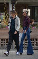 LAETICIA HALLYDAY Out for Breakfast in Los Angeles 01/30/2020