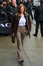 LARSEN THOMPSON Arrive at Coach Fashion Show in New York 02/11/2020