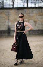 LARSEN THOMPSON Arrives at Dior Fashion Show in Paris 02/25/2020