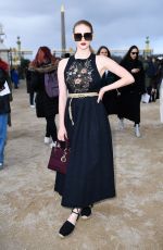 LARSEN THOMPSON Arrives at Dior Fashion Show in Paris 02/25/2020