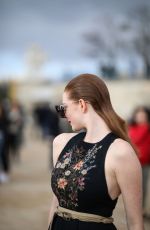 LARSEN THOMPSON Arrives at Dior Fashion Show in Paris 02/25/2020