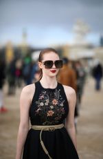 LARSEN THOMPSON Arrives at Dior Fashion Show in Paris 02/25/2020