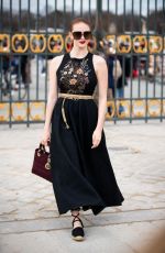LARSEN THOMPSON Arrives at Dior Fashion Show in Paris 02/25/2020