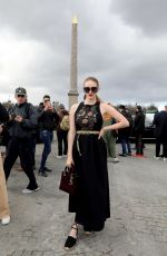 LARSEN THOMPSON Arrives at Dior Fashion Show in Paris 02/25/2020