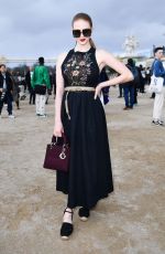 LARSEN THOMPSON Arrives at Dior Fashion Show in Paris 02/25/2020