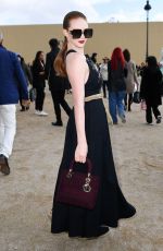 LARSEN THOMPSON Arrives at Dior Fashion Show in Paris 02/25/2020