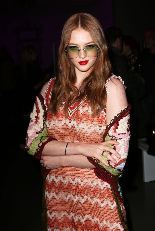 LARSEN THOMPSON at Anna Sui Show at New York Fashion Week 02/10/2020