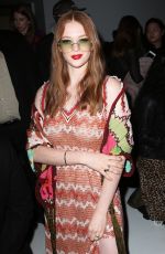 LARSEN THOMPSON at Anna Sui Show at New York Fashion Week 02/10/2020