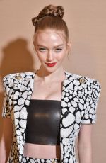 LARSEN THOMPSON at Balmain Show at Paris Fashion Week 02/28/2020