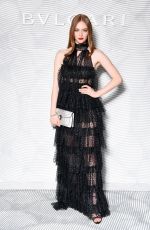 LARSEN THOMPSON at Bulgari Fashion Show at MFW in Milan 02/21/2020