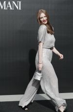 LARSEN THOMPSON at Emporio Armani Show at Milan Fashion Week 02/21/2020