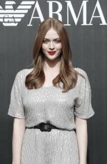 LARSEN THOMPSON at Emporio Armani Show at Milan Fashion Week 02/21/2020