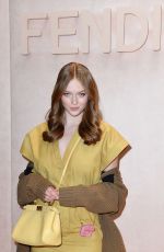 LARSEN THOMPSON at Fendi Fashion Show in Milan 2/20/2020