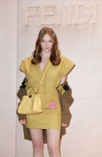 LARSEN THOMPSON at Fendi Fashion Show in Milan 2/20/2020
