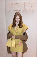 LARSEN THOMPSON at Fendi Fashion Show in Milan 2/20/2020
