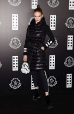 LARSEN THOMPSON at Moncler Fashion Show in Milan 02/19/2020