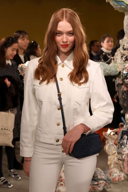 LARSEN THOMPSON at Tory Burch Fashion Show at NYFW in New York 02/09/2020