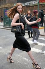 LARSEN THOMPSON Leaves Michael Kors Fashion Show in New York 02/12/2020