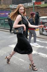 LARSEN THOMPSON Leaves Michael Kors Fashion Show in New York 02/12/2020