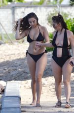 LAURYN and AMELIA GOODMAN in Bikinis at a Beach in Barbados 02/09/2020