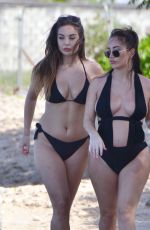 LAURYN and AMELIA GOODMAN in Bikinis at a Beach in Barbados 02/09/2020