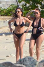 LAURYN and AMELIA GOODMAN in Bikinis at a Beach in Barbados 02/09/2020