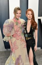 LILI REINHART and MADELIANE PETSCH at 2020 Vanity Fair Oscar Party in Beverly Hills 02/09/2020