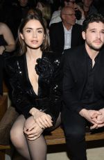 LILY COLLINS at Saint Laurent Fashion Show at PFW in Paris 02/25/2020