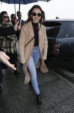 LILY COLLINS Leaves Her Hotel in Paris 02/26/2020