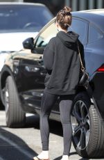 LILY COLLINS Leaves Pilates Class in West Hollywood 02/12/2020