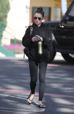 LILY COLLINS Leaves Pilates Class in West Hollywood 02/12/2020