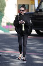 LILY COLLINS Leaves Pilates Class in West Hollywood 02/12/2020