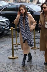 LILY COLLINS Out and About in Paris 02/25/2020