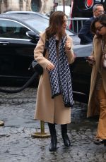 LILY COLLINS Out and About in Paris 02/25/2020