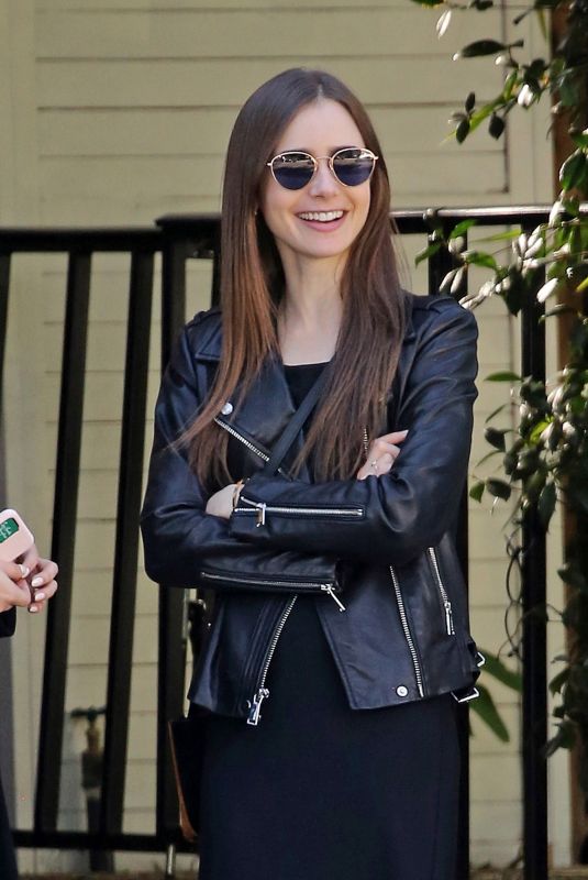 LILY COLLINS Out and About in West Hollywood 02/10/2020