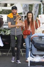 LILY COLLINS Shopping at Farmers Market in Los Angeles 02/02/2020
