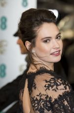 LILY JAMES at EE British Academy Film Awards 2020 in London 02/01/2020