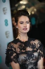 LILY JAMES at EE British Academy Film Awards 2020 in London 02/01/2020
