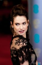 LILY JAMES at EE British Academy Film Awards 2020 in London 02/01/2020