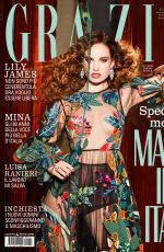 LILY JAMES in Grazia Magazine, Italy February 2020