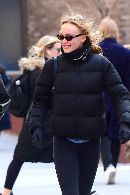 LILY-ROSE DEPP Out and About in Teaneck 02/12/2020