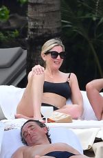 LISA FAULKNER in Bikini on Honeymoon in Mauritius 01/23/2020