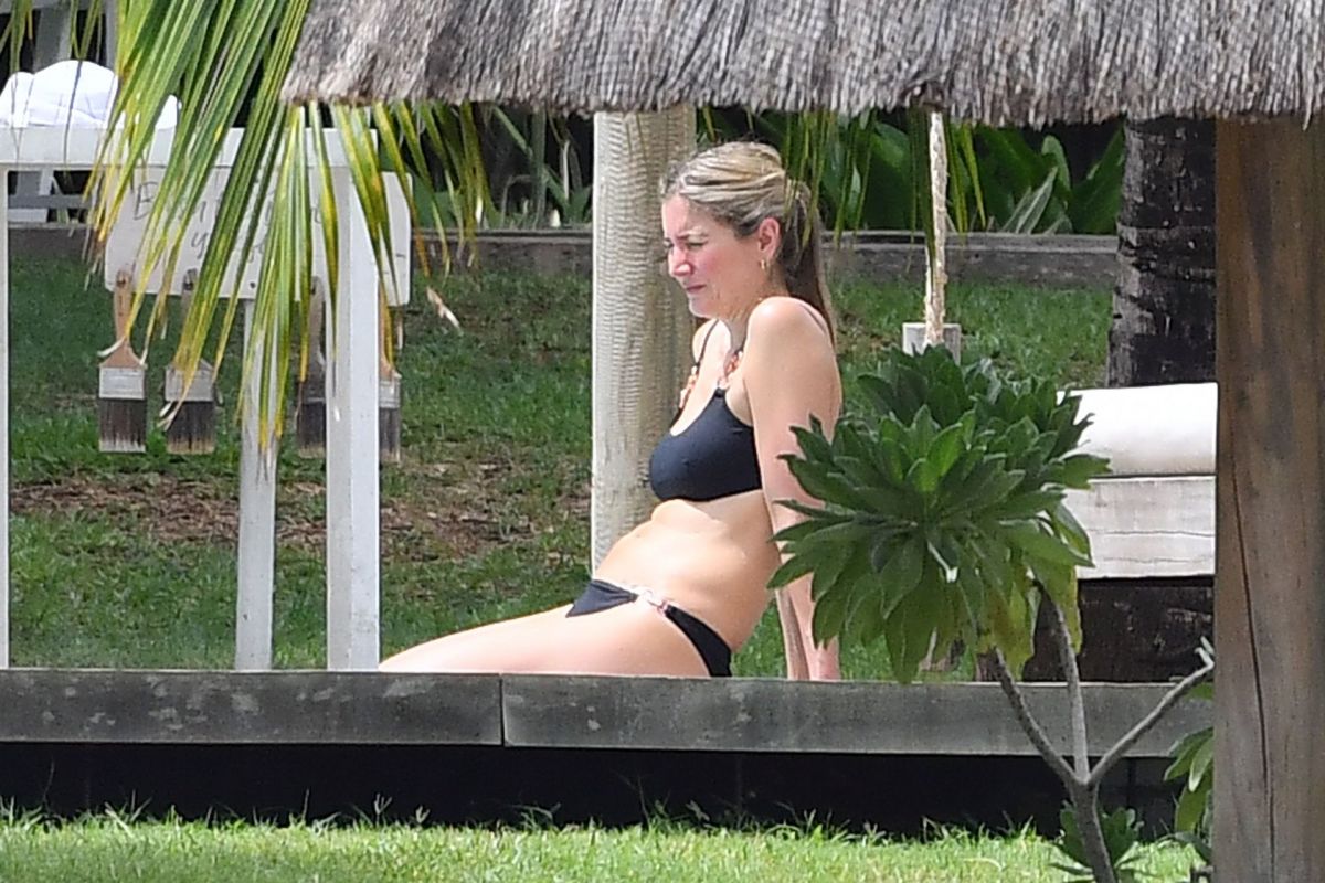 LISA FAULKNER in Bikini on Honeymoon in Mauritius 01/23/2020 