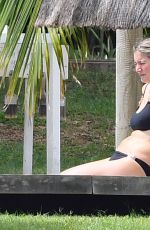 LISA FAULKNER in Bikini on Honeymoon in Mauritius 01/23/2020