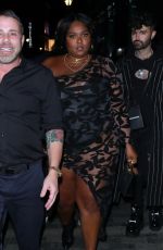 LIZZO Arrives at Brit Awards After-party in London 02/18/2020