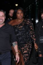 LIZZO Arrives at Brit Awards After-party in London 02/18/2020
