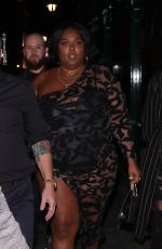LIZZO Arrives at Brit Awards After-party in London 02/18/2020